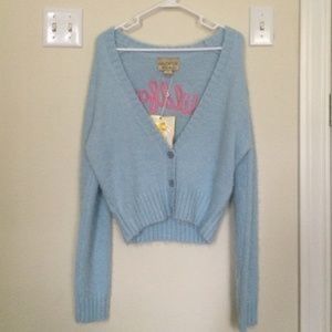 WILDFOX WHITE LABEL 'FUN FOX' CARDIGAN NWOT!